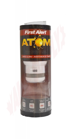 Photo 2 of P1000A : First Alert Battery Operated Atom Photoelectric Smoke Alarm