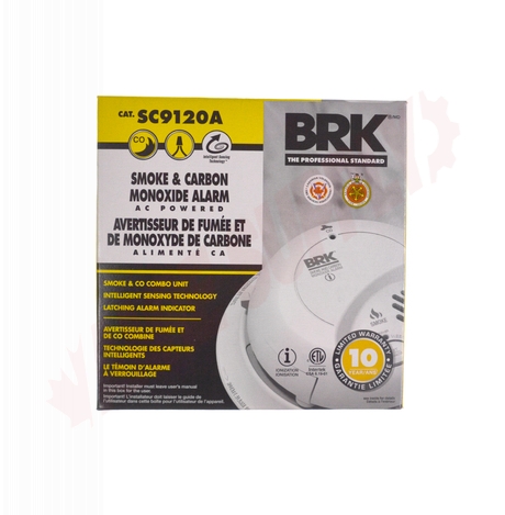 Photo 2 of SC9120A : BRK 120V Hardwire Ionization Smoke & Carbon Monoxide Alarm