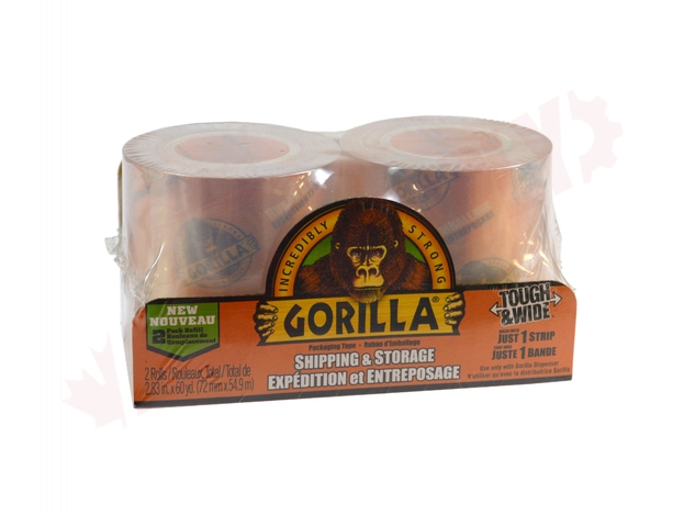 Photo 2 of 6130402 : Gorilla Tough & Wide Packaging Tape Refills, 3 x 90', 2/Pack