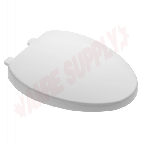 Photo 1 of 5359A051T.020 : American Standard Telescoping Slow Close Toilet Seat, Elongated, Closed Front, White, with Cover