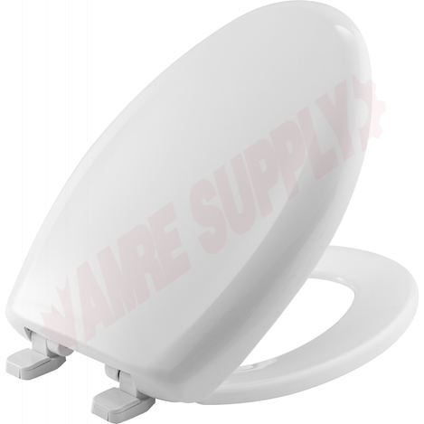Photo 2 of 1200TCA-000 : Bemis Toilet Seat, Elongated, Closed Front, White, with Cover