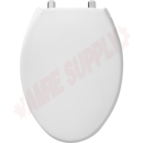 Photo 1 of 1900SS-000 : Bemis Commercial Toilet Seat, Elongated, Closed Front, White, with Cover