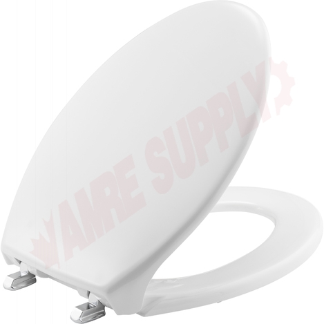 Photo 2 of 1900SS-000 : Bemis Commercial Toilet Seat, Elongated, Closed Front, White, with Cover