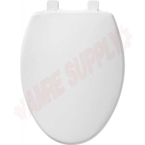 Photo 1 of 7300SL-000 : Bemis Hospitality Slow Close Toilet Seat, Elongated, Closed Front, White, with Cover