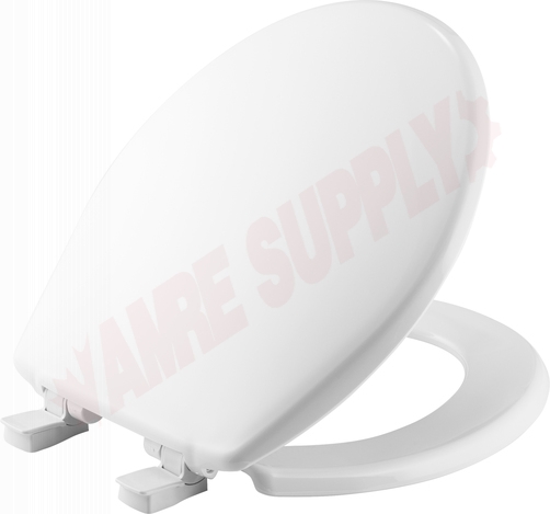 Photo 2 of 730SLEC-000 : Bemis Toilet Seat, Whisper Close, Round, Closed Front, White, with Cover