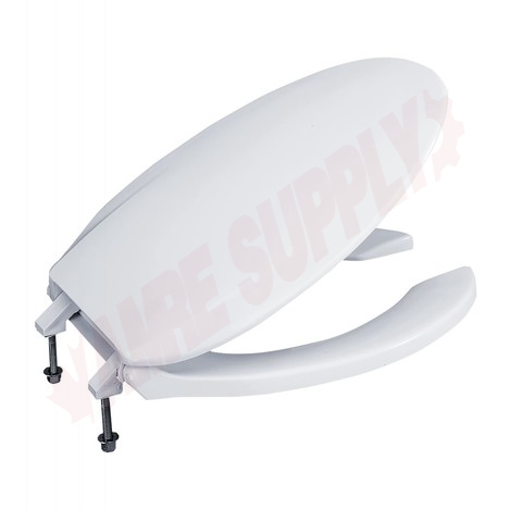 Photo 1 of SC134#01 : Toto Commercial Toilet Seat, Elongated, Open Front, Cotton White, with Cover