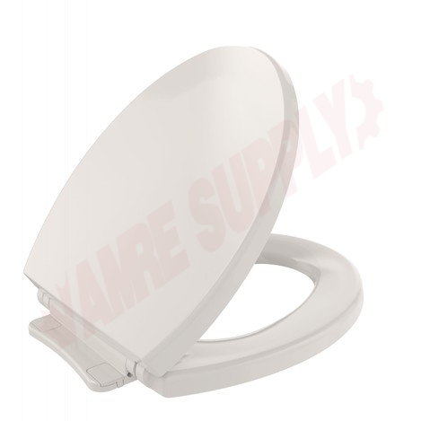 Photo 1 of SS113#12 : Toto Soft Close Toilet Seat, Round, Closed Front, Beige, with Cover