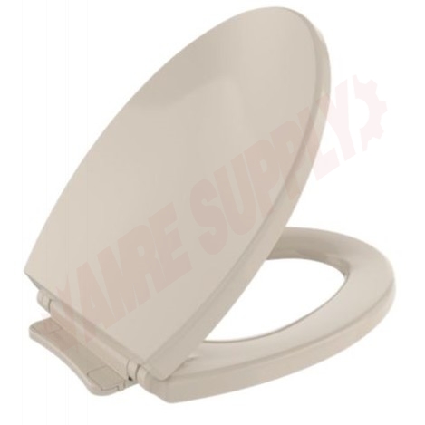 Photo 1 of SS114#03 : Toto Soft Close Toilet Seat, Elongated, Closed Front, Bone, with Cover