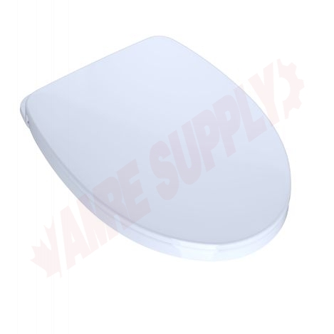 Photo 2 of SS124#01 : Toto Soft Close Toilet Seat, Elongated, Closed Front, Cotton White, with Cover