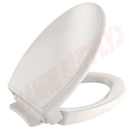 Photo 1 of SS154#12 : Toto Traditional Soft Close Toilet Seat, Elongated, Closed Front, Beige, with Cover