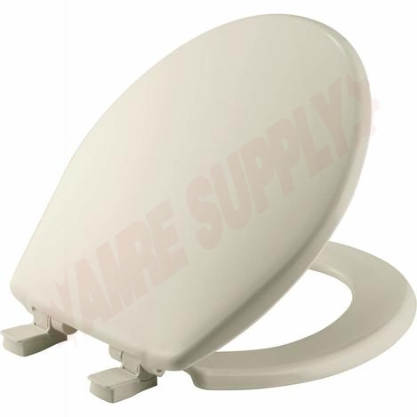 Photo 1 of 730SLEC-346 : Bemis Toilet Seat, Whisper Close, Round, Closed Front, Biscuit, with Cover