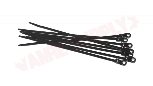 Photo 2 of CT0850MH-X-C : WiringPro 8.0 50lb Mounting Hole Cable Tie, Black, 100/Package