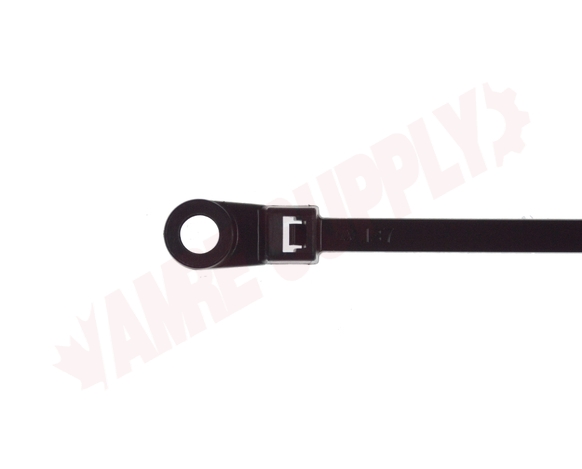 Photo 5 of CT0850MH-X-C : WiringPro 8.0 50lb Mounting Hole Cable Tie, Black, 100/Package