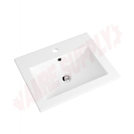 Photo 1 of FRYHAD22171WH : Frederick York Drop-In Bathroom Sink, Single Hole, White