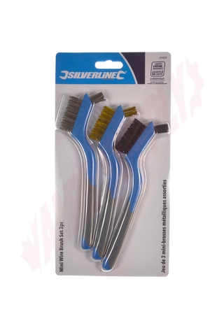 Photo 3 of 591059 : Silverline Mini Wire Brush Set, 3 Piece