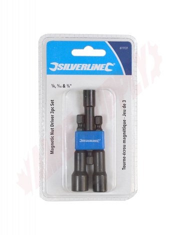 Photo 1 of 611131 : Silverline Magnetic Nut Driver Bits, 3 Piece