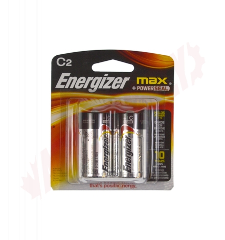 Photo 2 of E93BP-2 : Energizer MAX Alkaline C Batteries, 2/Pack
