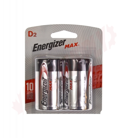 Photo 2 of E95BP-2 : Energizer MAX Alkaline D Batteries, 2/Pack