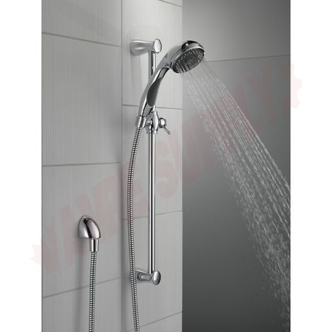 Photo 2 of 57014 : Delta Premium Slide Bar Hand Shower, 3-Setting, Chrome