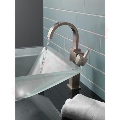 Photo 2 of 753LF-SS : Delta Vero Vessel Bathroom Faucet, Stainless Steel