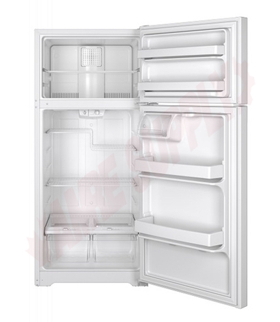 Photo 3 of GTE17DTNRWW : GE 16.6 cu. ft. Top Freezer Refrigerator, White