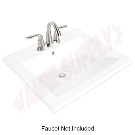 Photo 1 of CNT6410STZ : Contrac Reaves Drop-In Bathroom Sink, Single Hole, White