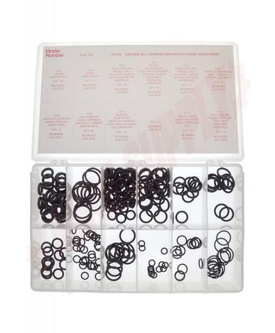 Photo 3 of ULN716 : Master Plumber O-Ring Kit, 250 Pieces 