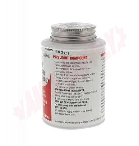 Photo 3 of 48006 : Oatey Grey Pipe Joint Compound, 8oz
