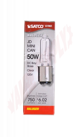 Photo 4 of S1981 : 50W T4 JCD Halogen Lamp, Clear
