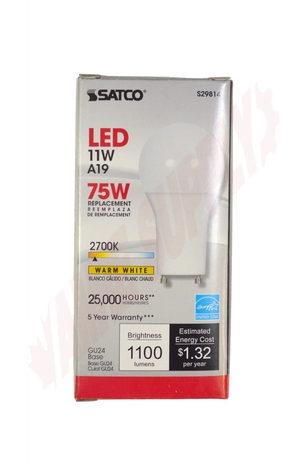Photo 3 of S29814 : 11W A19 LED Lamp, 2700K, Dimmable