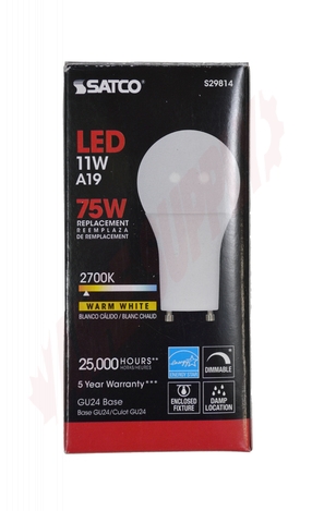 Photo 4 of S29814 : 11W A19 LED Lamp, 2700K, Dimmable