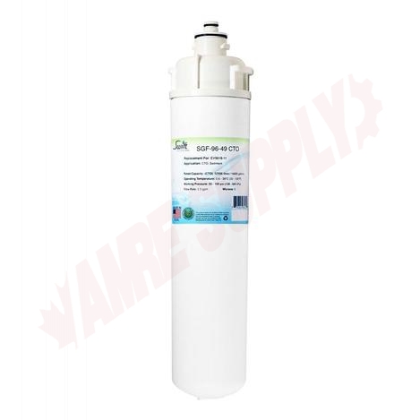 Photo 1 of SGF-96-49-CTO : Swift Green Refrigerator Water Filter, Everpure EV9618-11 & EV9618-16 Replacement