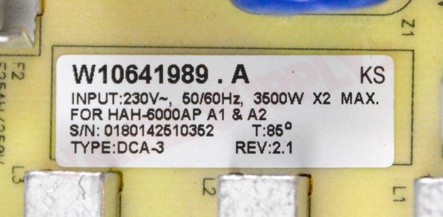 Photo 7 of WPW10532679 : Whirlpool Range Electronic Control Board
