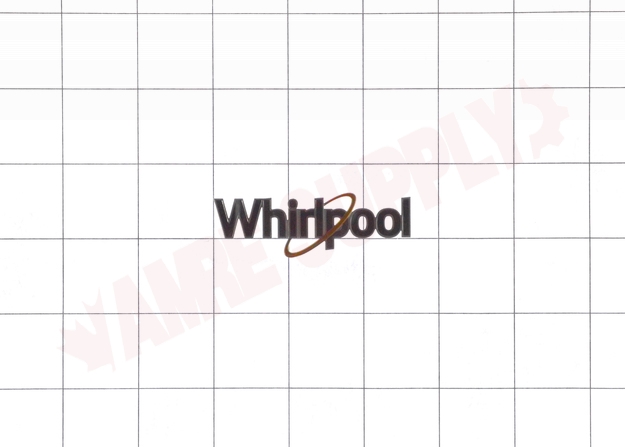 Photo 3 of W11178521 : Whirlpool W11178521 Range Nameplate, Black