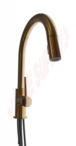 Photo 3 of 9159-CZ-DST : Delta Trinsic Pull-Down Kitchen Faucet, Champagne Bronze