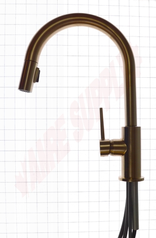Photo 9 of 9159-CZ-DST : Delta Trinsic Pull-Down Kitchen Faucet, Champagne Bronze