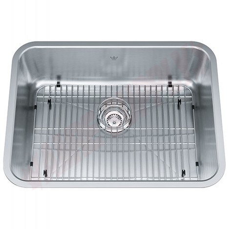 Photo 1 of KSS6UA-9D : Kindred Collection Undermount Kitchen Sink, 1 Bowl, Stainless Steel, with Grid