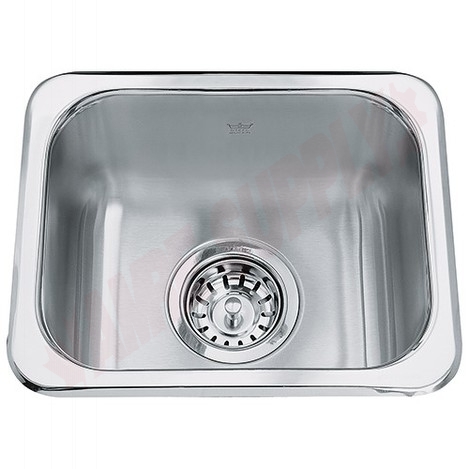 Photo 1 of QS1113-6 : Kindred Steel Queen Drop-In Hospitality Sink, 1 Bowl, Stainless Steel