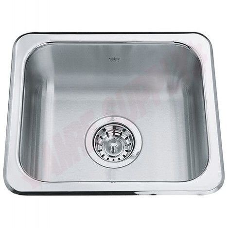 Photo 1 of QS1315-6 : Kindred Steel Queen Drop-In Hospitality Sink, 1 Bowl, Stainless Steel