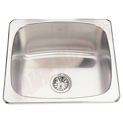 Photo 1 of QS1820-10 : Kindred Steel Queen Drop-In Kitchen Sink, 1 Bowl, Stainless Steel