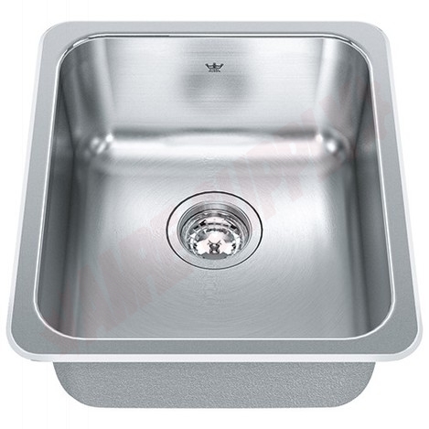 Photo 1 of QSA1816-8 : Kindred Steel Queen Drop-In Kitchen Sink, 1 Bowl, Stainless Steel