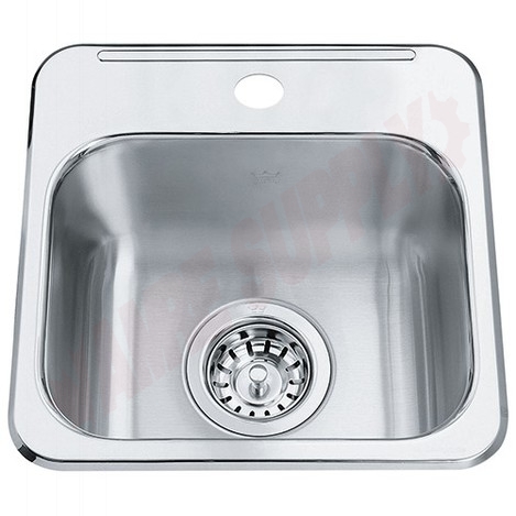 Photo 1 of QSL1313-6-1 : Kindred Steel Queen Drop-In Hospitality Sink, 1 Bowl, 1 Hole, Stainless Steel
