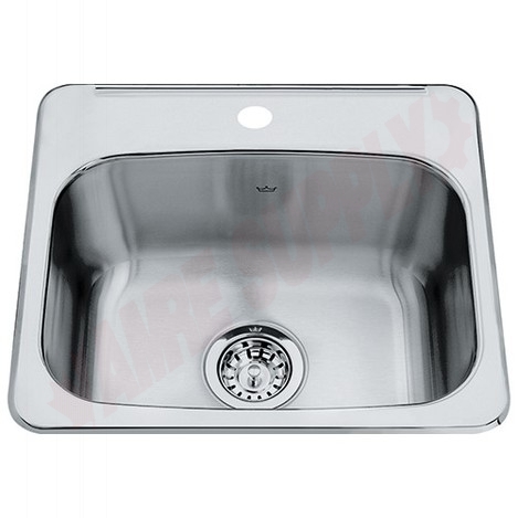 Photo 1 of QSL1719-8-1 : Kindred Steel Queen Drop-In Hospitality Sink, 1 Bowl, 1 Hole, Stainless Steel