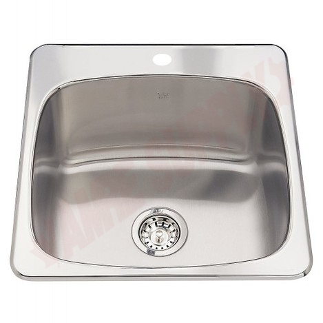 Photo 1 of QSL2020-10-1 : Kindred Steel Queen Drop-In Kitchen Sink, 1 Bowl, 1 Hole, Stainless Steel