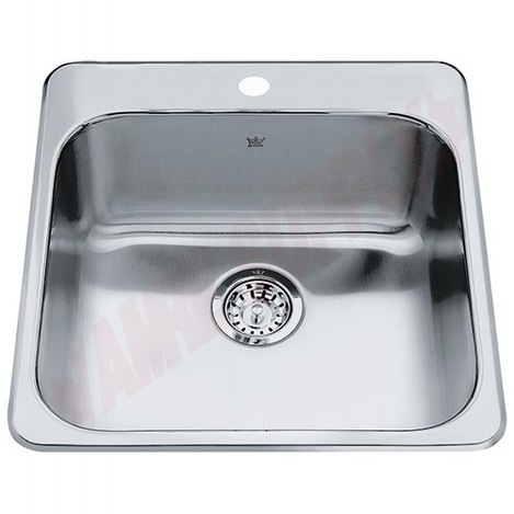 Photo 1 of QSL2020-7-1 : Kindred Steel Queen Drop-In Kitchen Sink, 1 Bowl, 1 Hole, Stainless Steel
