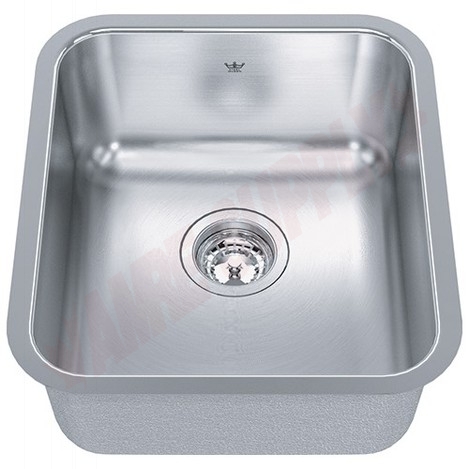 Photo 1 of QSUA1816-8 : Kindred Steel Queen Undermount Kitchen Sink, 1 Bowl, Stainless Steel