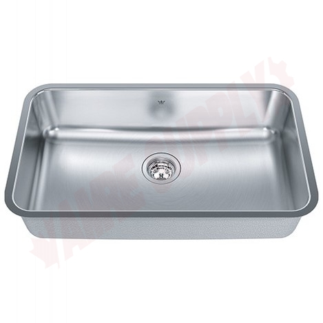 Photo 1 of QSUA1831-8 : Kindred Steel Queen Undermount Kitchen Sink, 1 Bowl, Stainless Steel