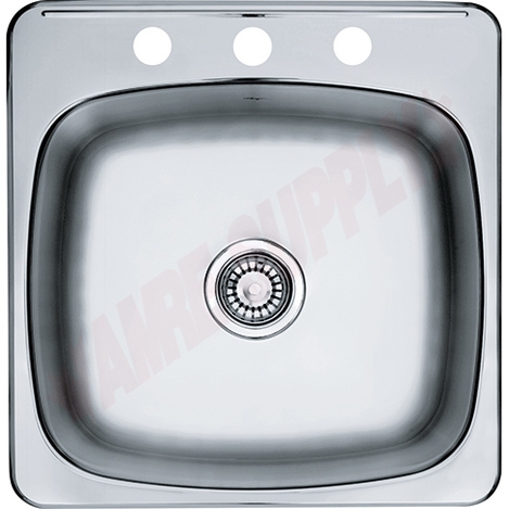 Photo 1 of RSL2020-3 : Kindred Reginox Drop-In Kitchen Sink, 1 Bowl, 3 Holes, Stainless Steel