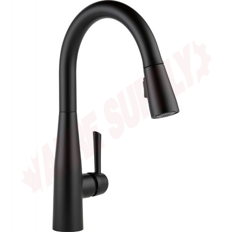 Photo 1 of 9113-BL-DST : Delta Essa Single Handle Pull-Down Kitchen Faucet, Matte Black