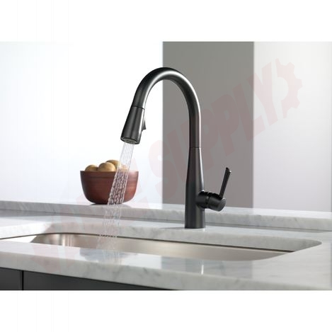 Photo 2 of 9113-BL-DST : Delta Essa Single Handle Pull-Down Kitchen Faucet, Matte Black
